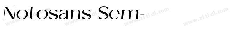 Notosans Sem字体转换